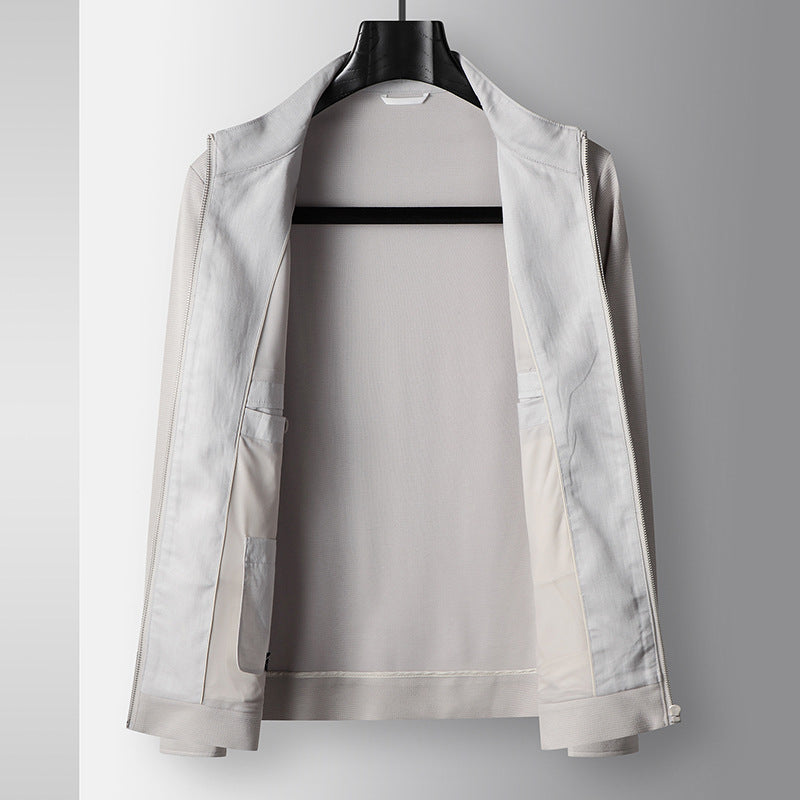 Herren-Jacke mit Stehkragen & Reißverschluss