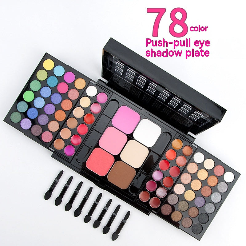 78 Farben Make-up Set Lidschatten Lippenstift – Bild 2 | LuxeStyle
