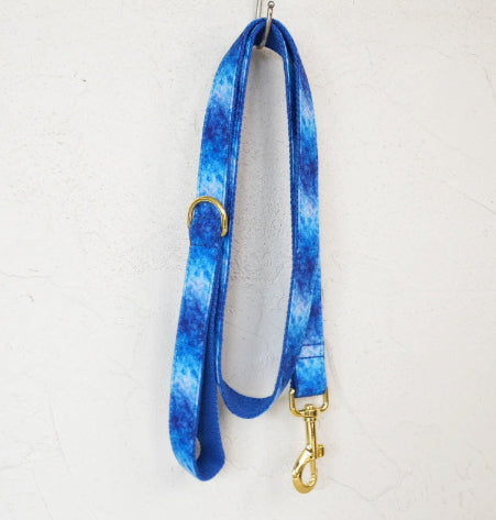 Hundehalsband-Set Blauer Achat