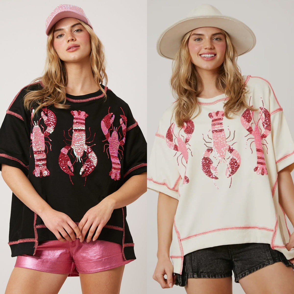 Hummer-Print Kurzarm-T-Shirt