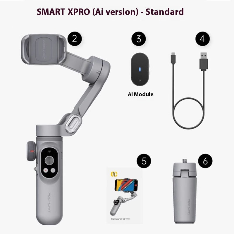 Handy-Gimbal mit KI-Tracking für stabile Videos