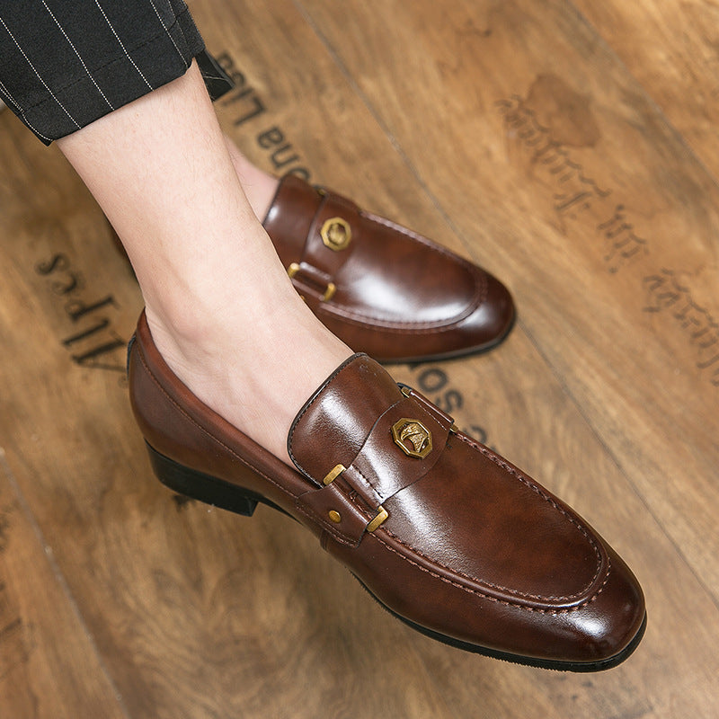 Herren Slipper mit Metallschnalle