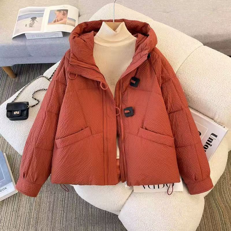 Angora‑Roter, lockerer Kurzmantel – Bild 6 | LuxeStyle