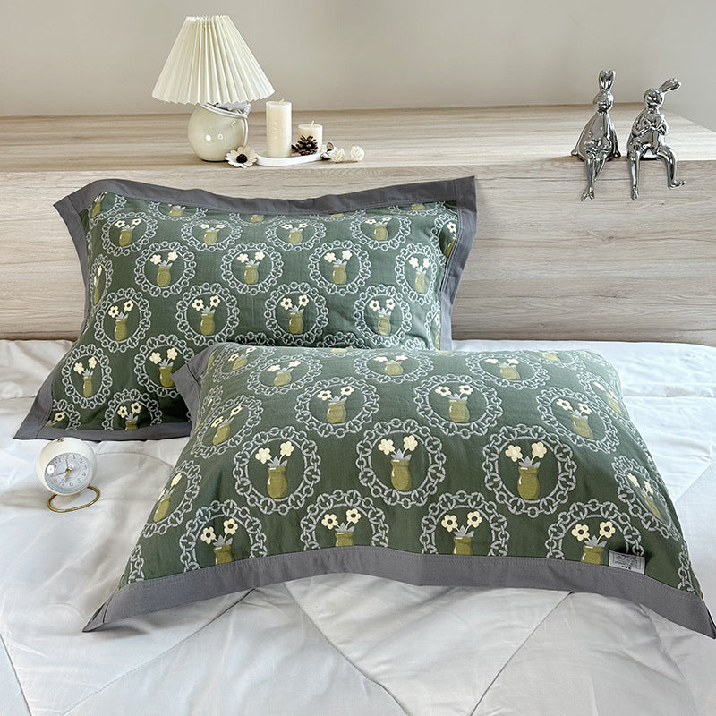 Jacquard Baumwoll-Kissenbezüge (2er-Set) – Ansicht 2