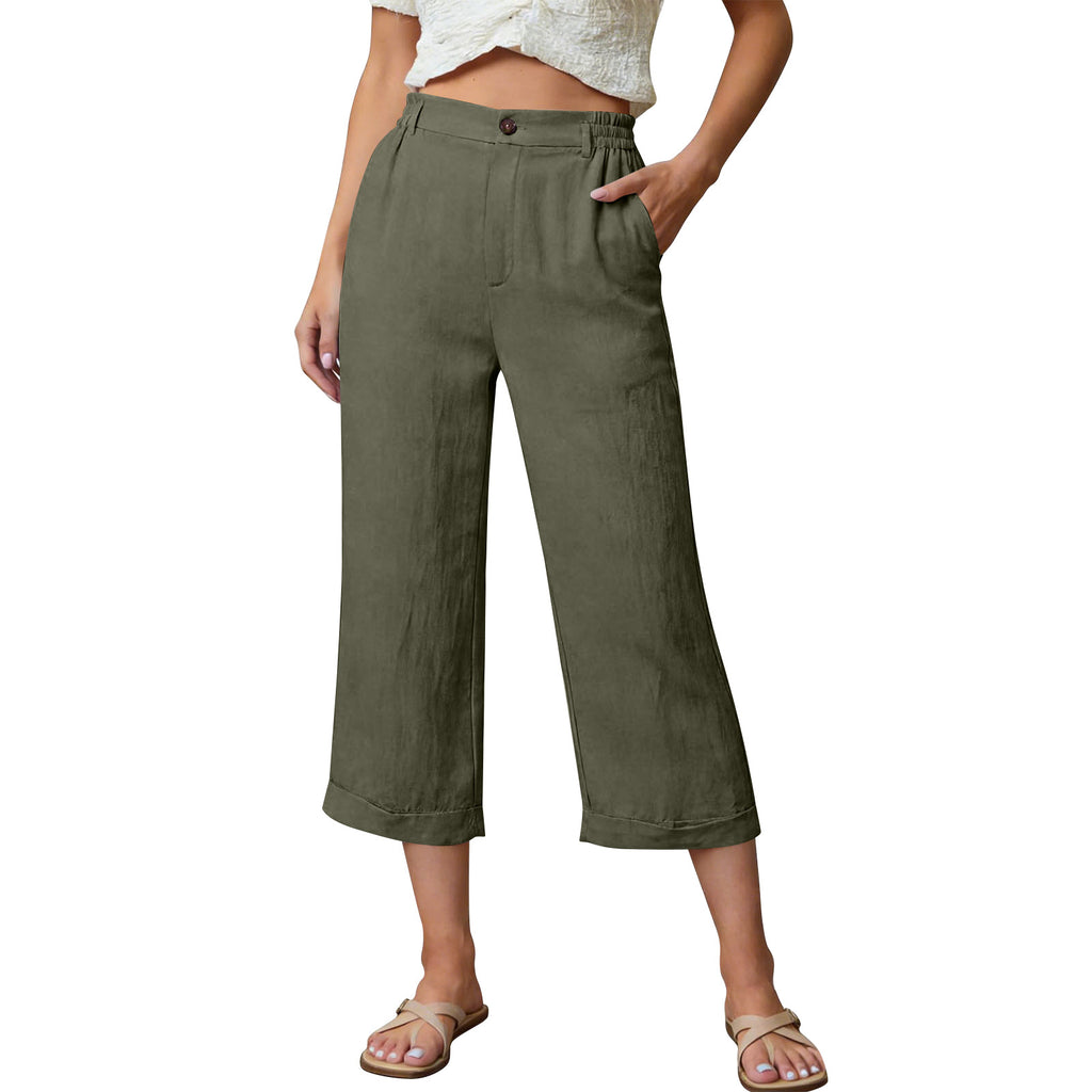 Luftige Caprihose mit Taschen für den Sommer