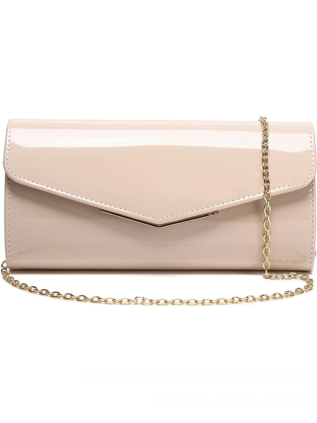 Elegante Crossbody-Umhängetasche in Lack-Optik, kompakt – LuxeStyle