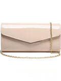 Elegante Crossbody-Umhängetasche in Lack-Optik, kompakt – LuxeStyle