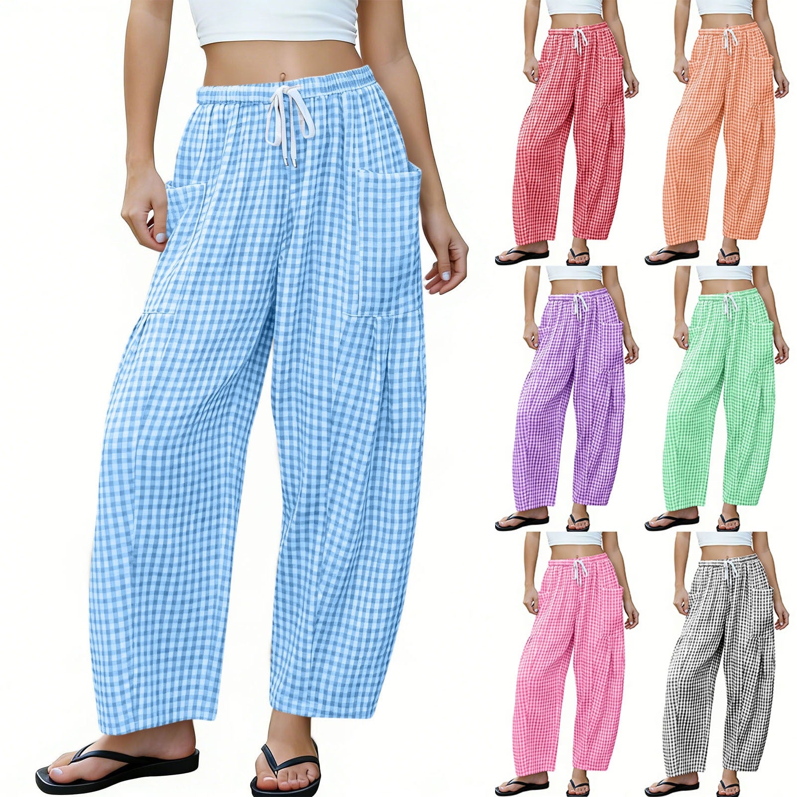 High-Waist Wide Leg Hose