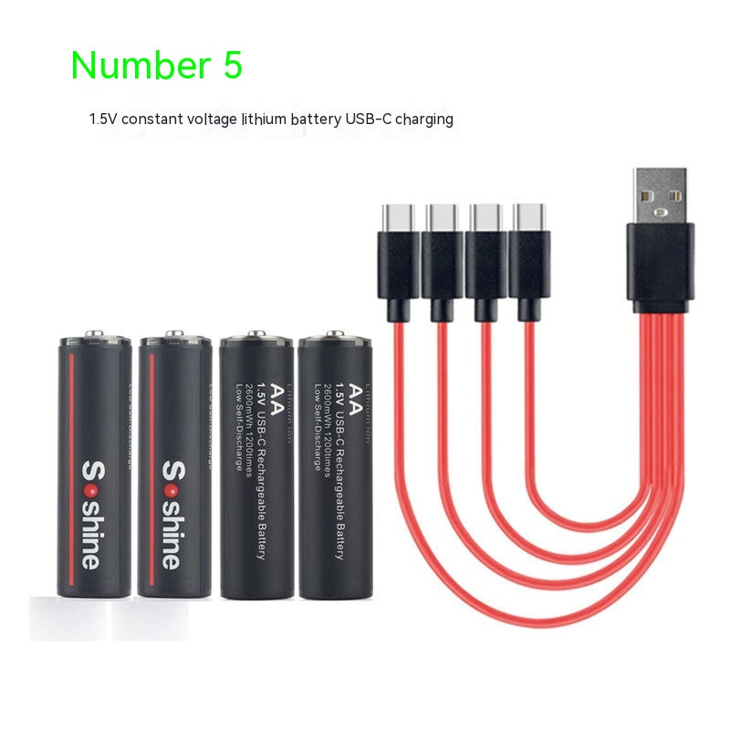 Wiederaufladbare 1.5V Lithium-Batterie, Typ AA – Bild 1 | LuxeStyle