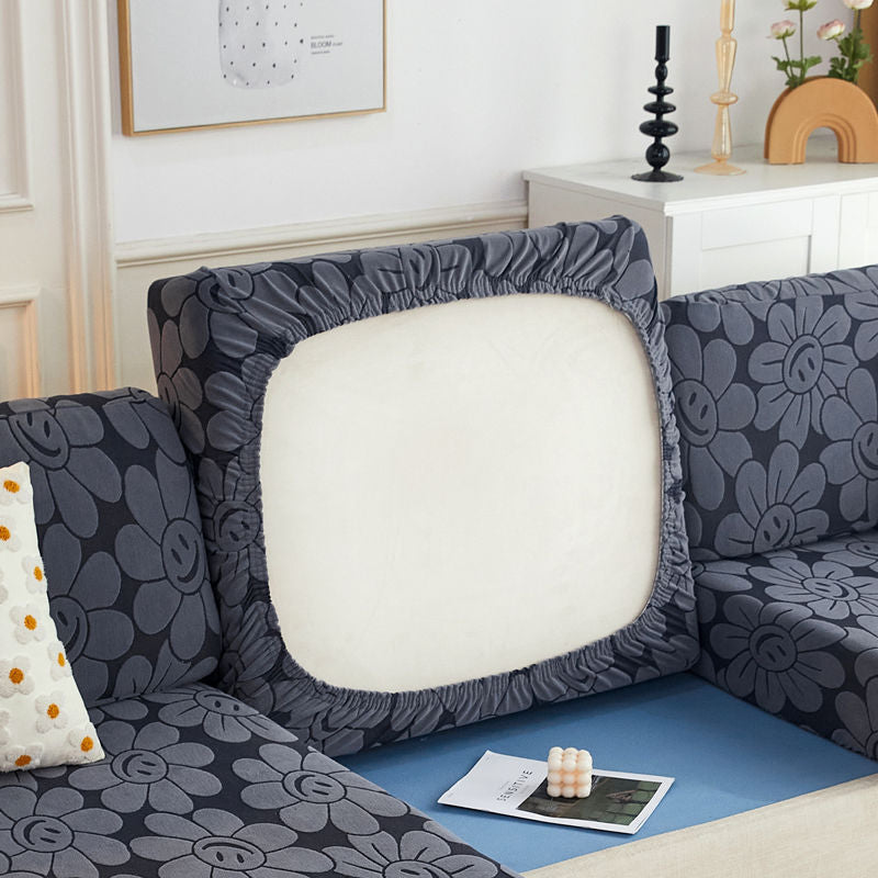 Elastischer Jacquard-Sofakissenbezug