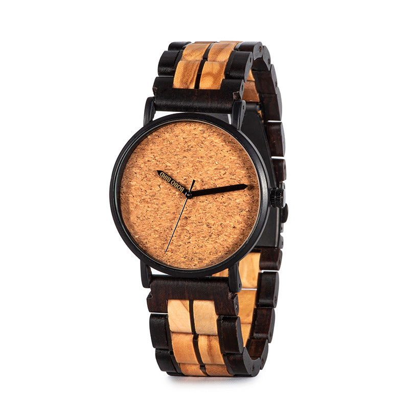 S19 Holz-Armbanduhr