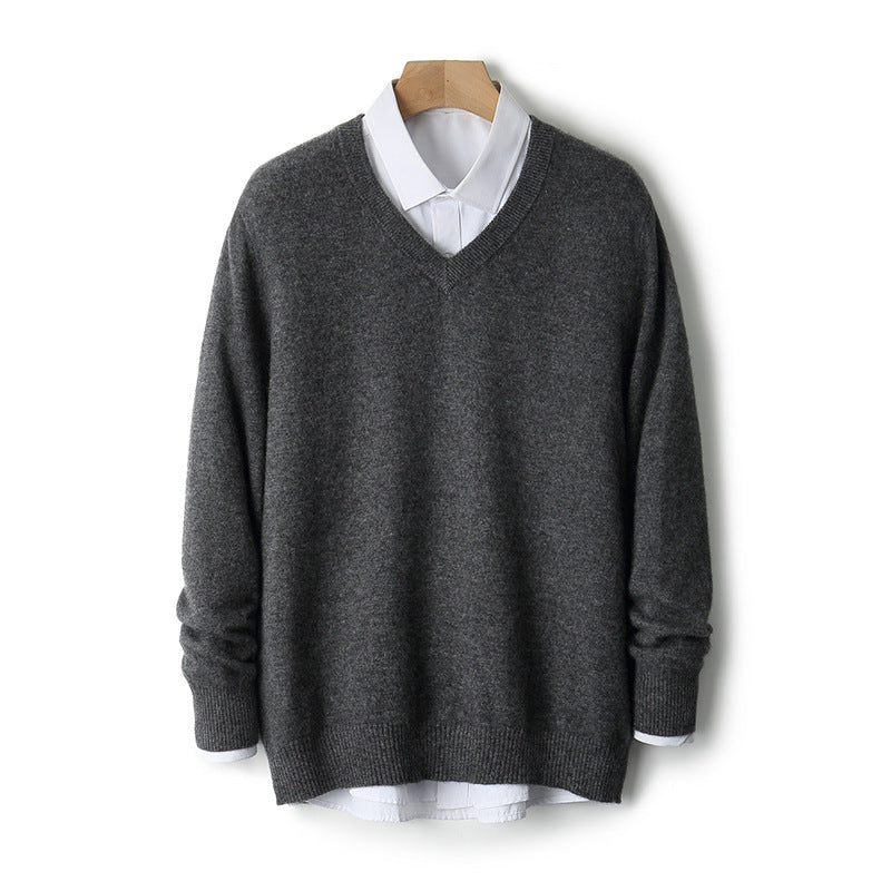 V-Ausschnitt Pullover aus Kaschmir