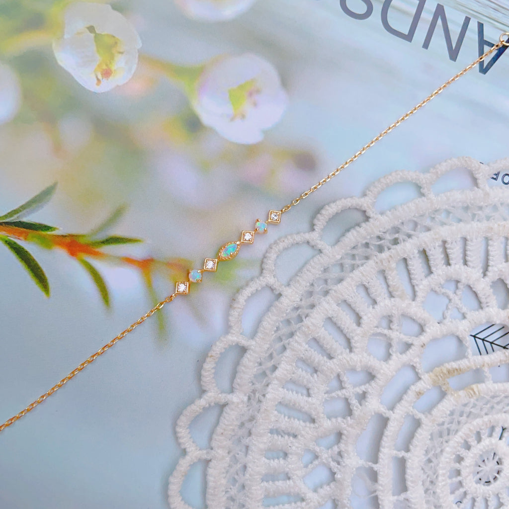 Retro-Armband mit künstlichem Opal – Bild 4 | LuxeStyle