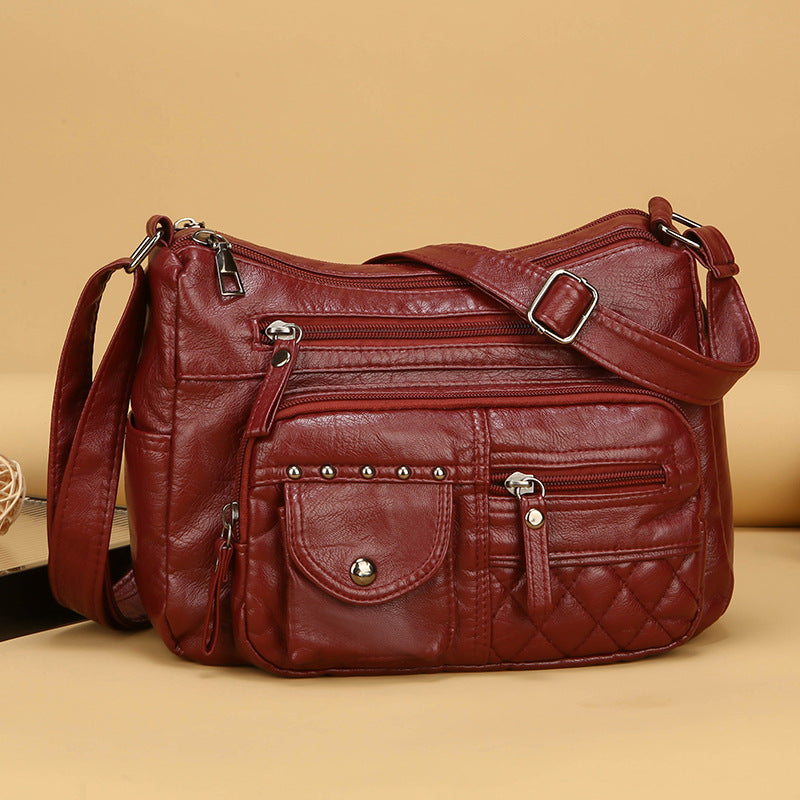 Damen Umhängetasche aus weichem PU-Leder – Bild 4 | LuxeStyle