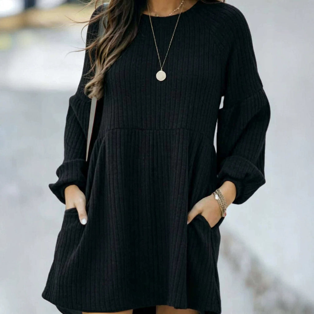 Vielseitiges Langarm-Kleid für Damen
