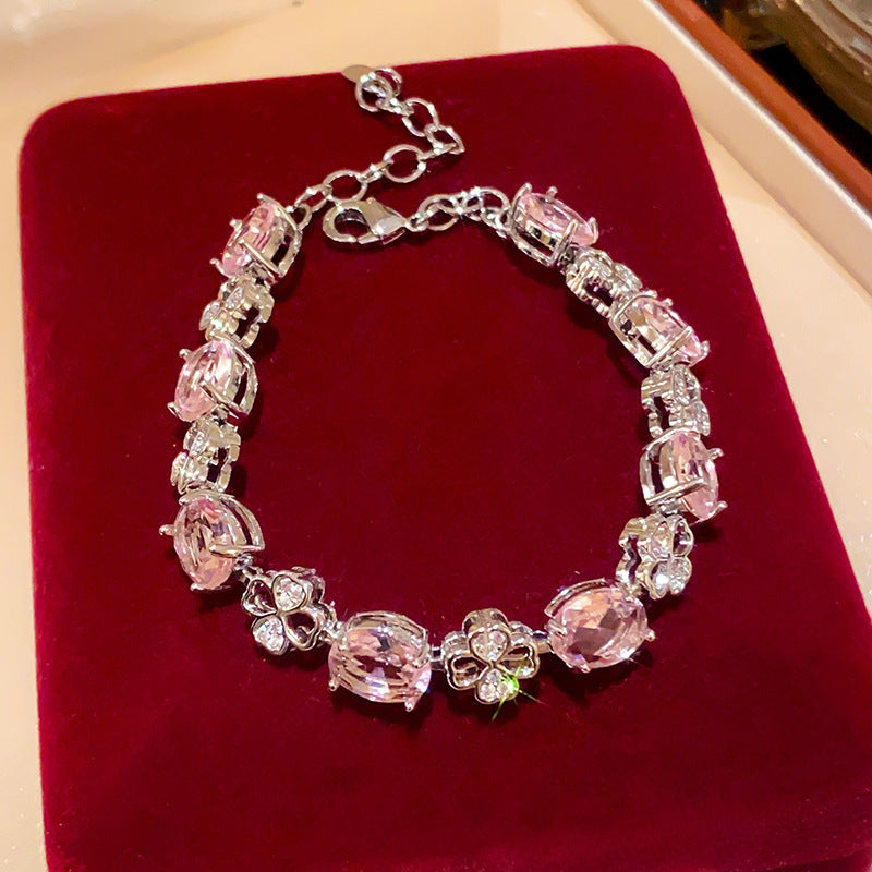 Ovales Zirkon-Armband im französischen Stil – Ref. CJ-2073296558680072193