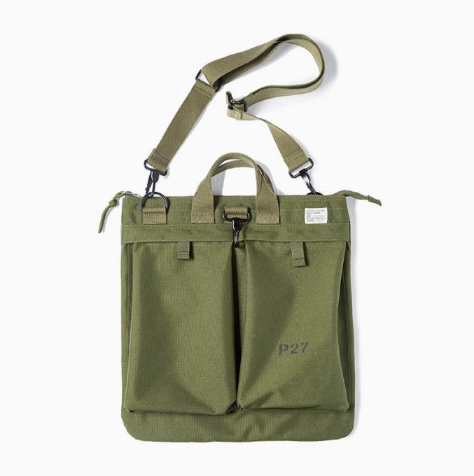 Canvas Crossbody Bag in Militärgrün – Bild 5 | LuxeStyle