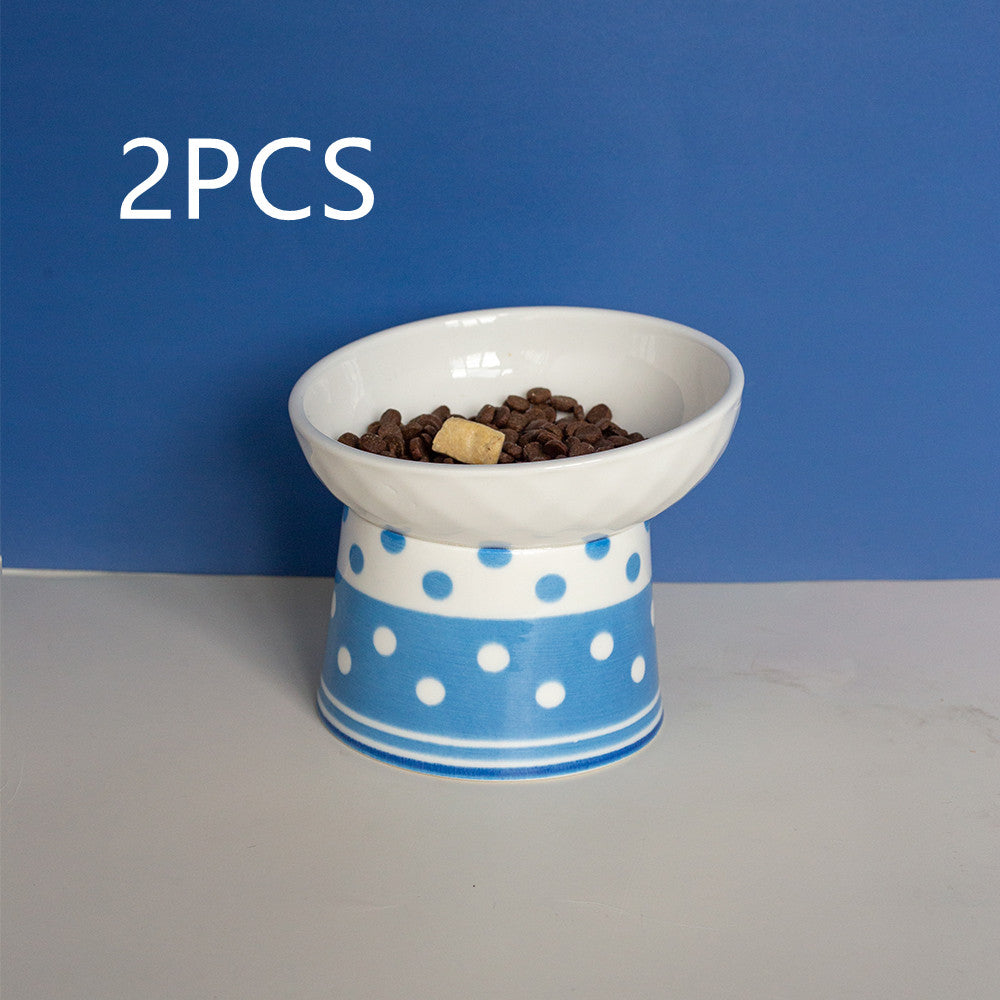 Katzenkeramik-Bowl mit Polka-Dot-Design – Bild 4 | LuxeStyle