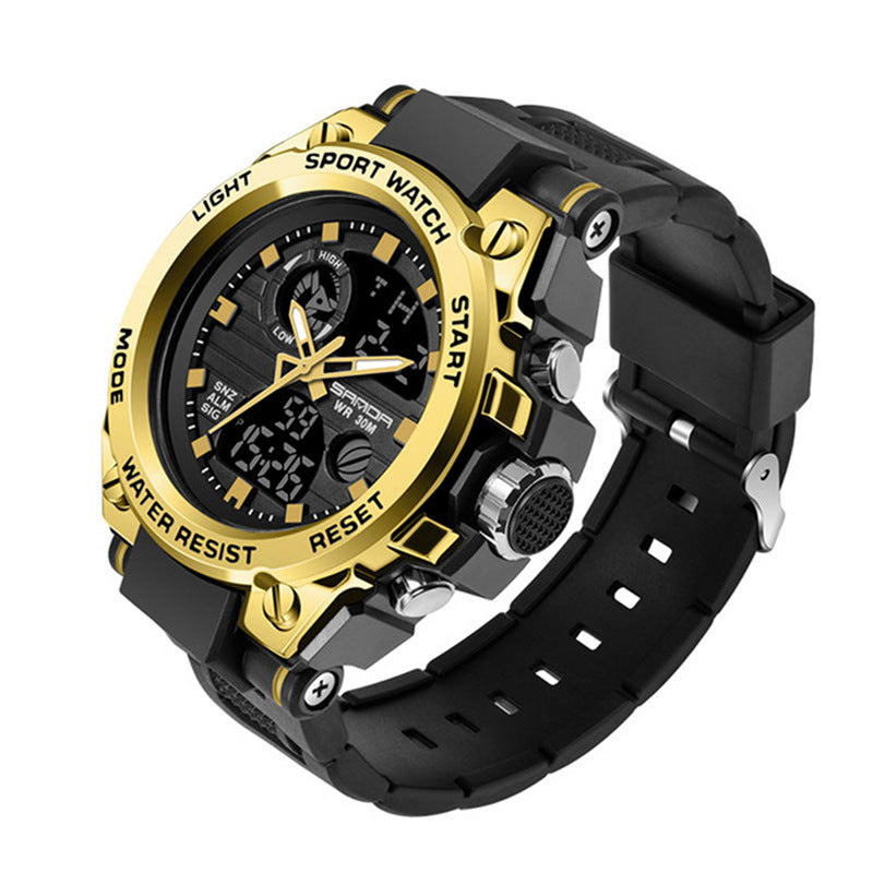 Sportliche Dual-Display Quarzuhr für Herren | LuxeStyle