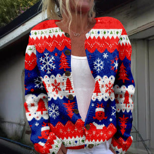 3D Digitaldruck Cardigan