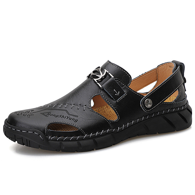 Trendige Herren-Sandalen aus echtem Leder