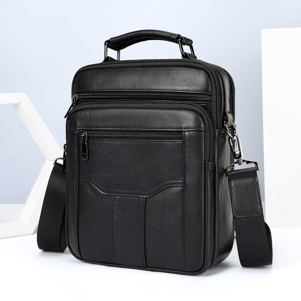 Business Schultertasche aus Leder