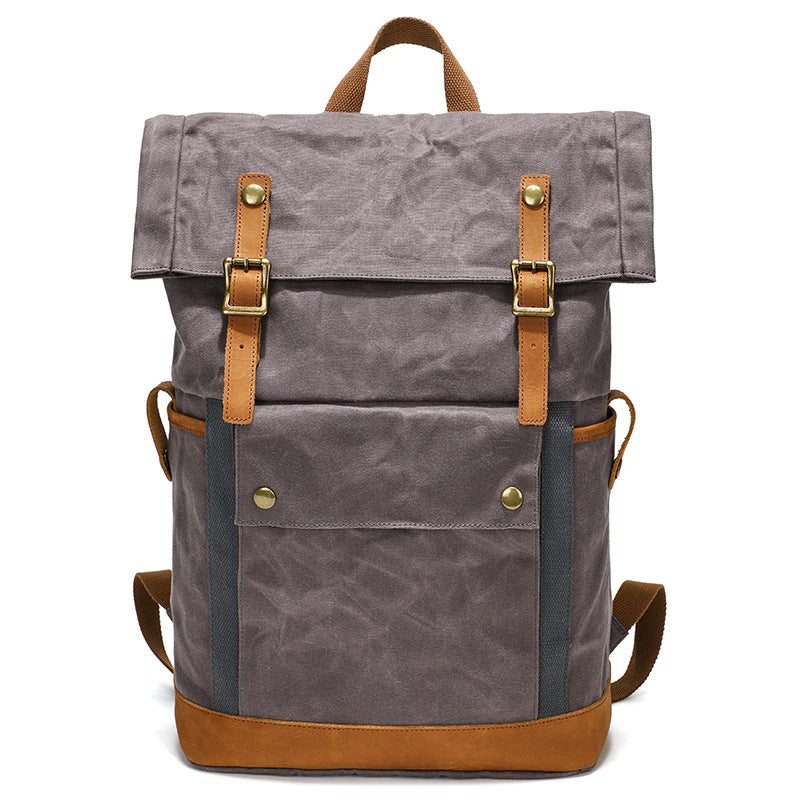 Wasserdichter Outdoor-Rucksack aus Pferdeleder