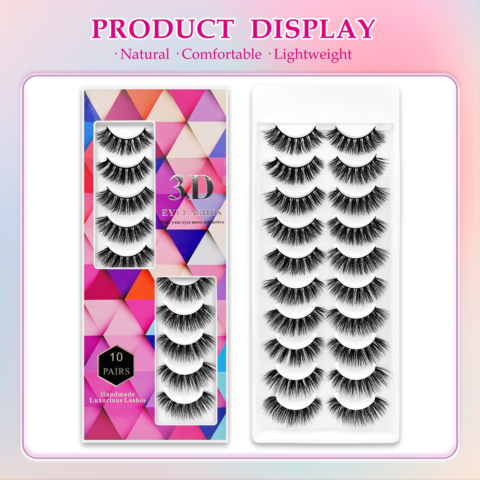 3D Premium Faux Mink Wimpern MK-01