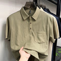 Kurzarm-Shirt Leinen mit Brusttaschen