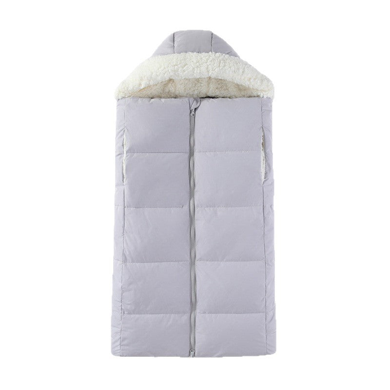 Weisses Baby-Schlafsack mit Kapuze – Bild 4 | LuxeStyle