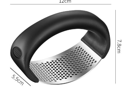 Knoblauchpresse aus Edelstahl, ergonomisch