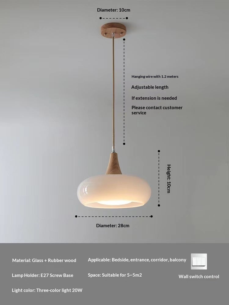 Retro Bauhaus Glaslampe
