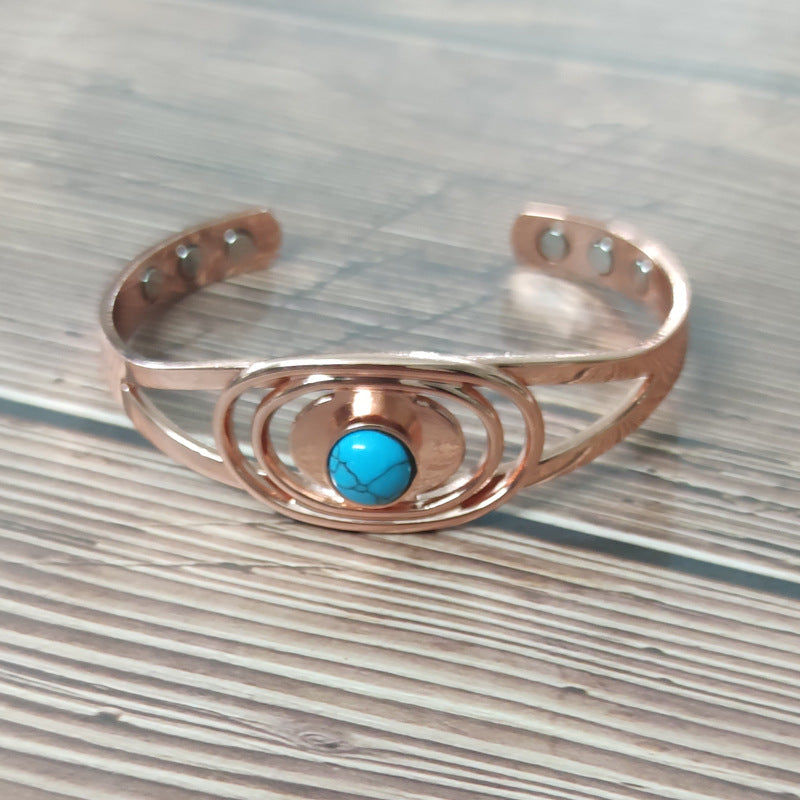 Dreilagiges Magnetarmband aus Rotkupfer