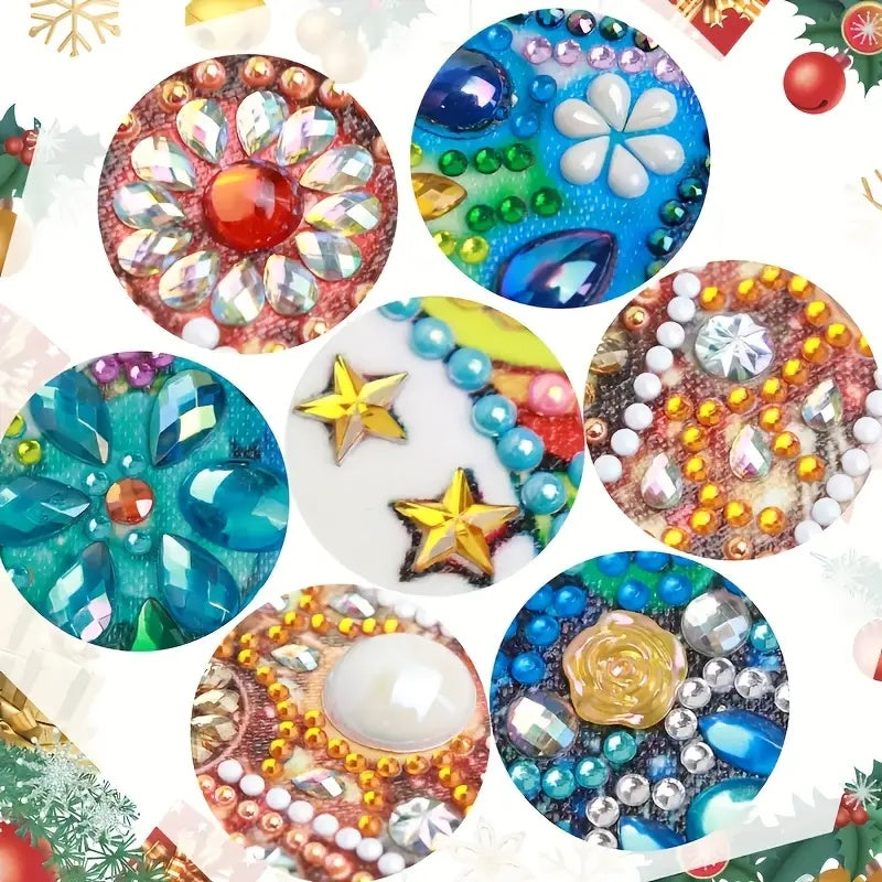 DIY Diamantmalm Schlüsselanhänger Tiermuster