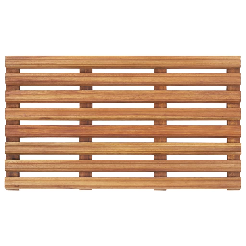 2er-Set Badematten aus Akazienholz
