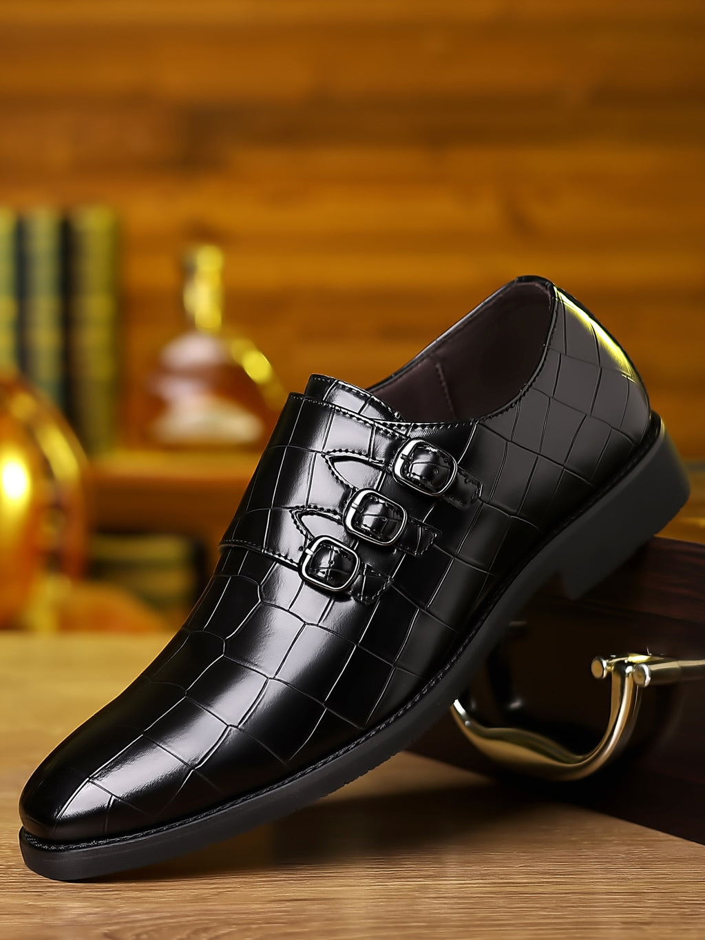 Herren Business-Schuhe mit Schnallen