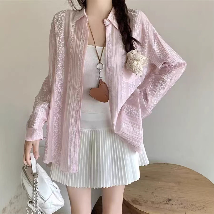 Locker sitzende Langarm-Strickjacke für Damen – Bild 2 | LuxeStyle