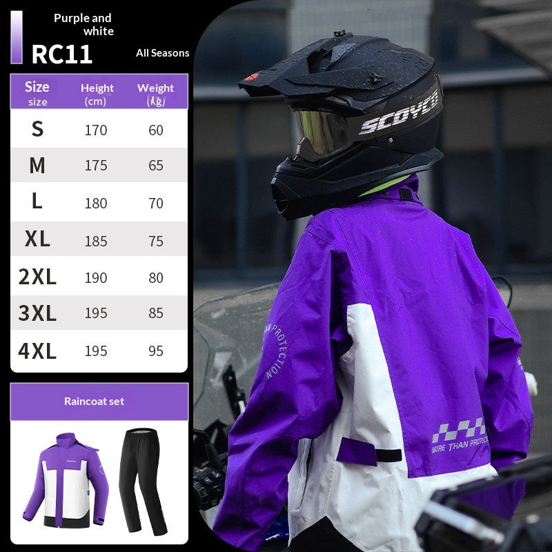 Saiyu Motorrad Regenkombi mit Überschuhen
