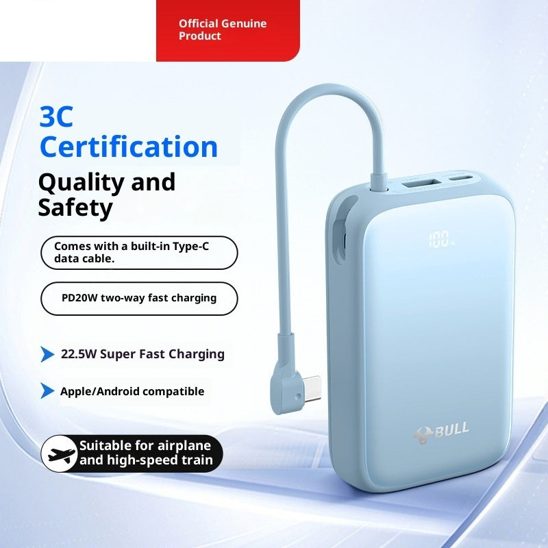 Powerbank 20000 mAh mit Kabel, 22.5W Fast Charge