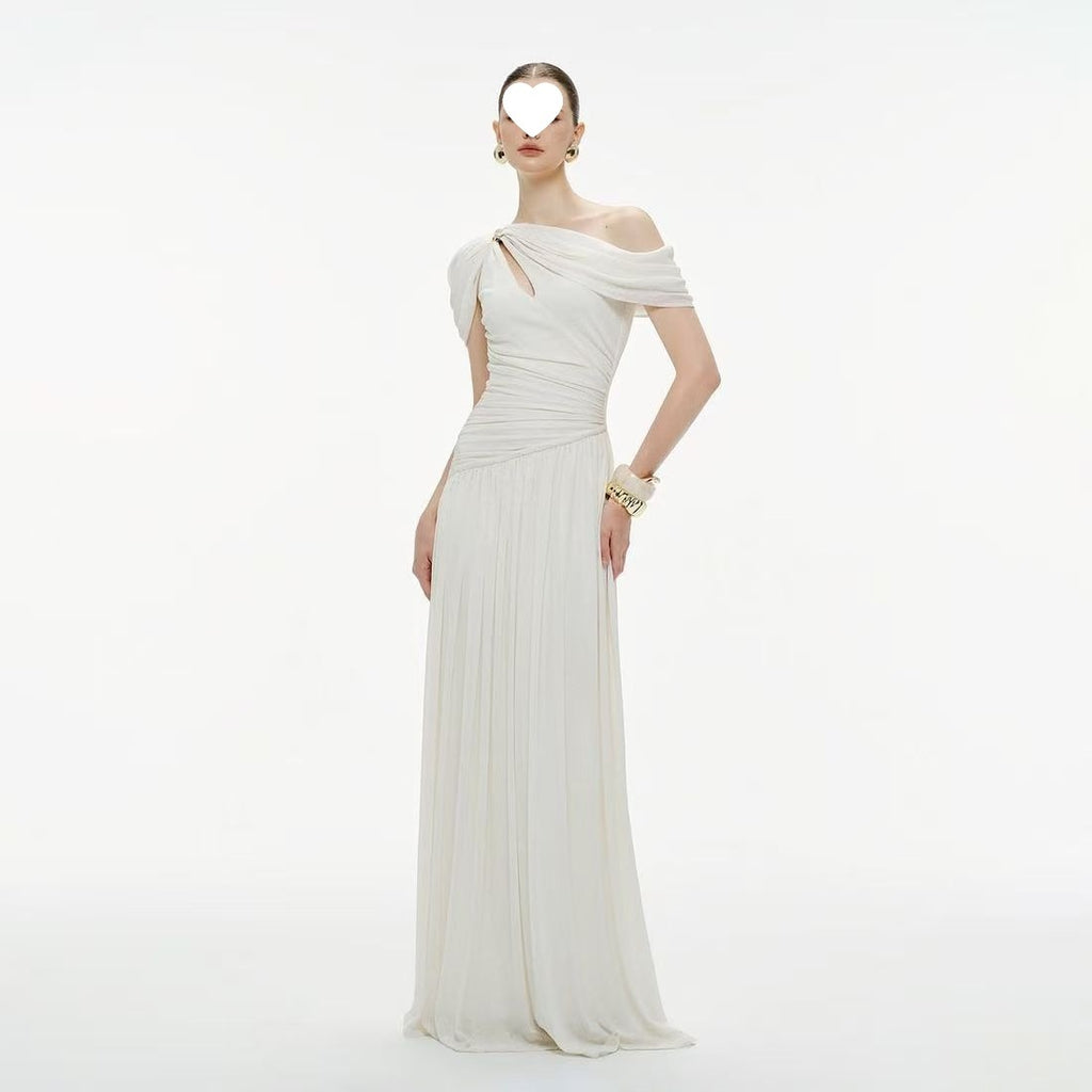 Französisches Off-Shoulder Midikleid mit Twist-Detail – Bild 3 | LuxeStyle