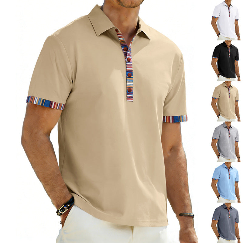 Polo-Shirt mit Revers und Kontrastfarbe – Bild 6 | LuxeStyle