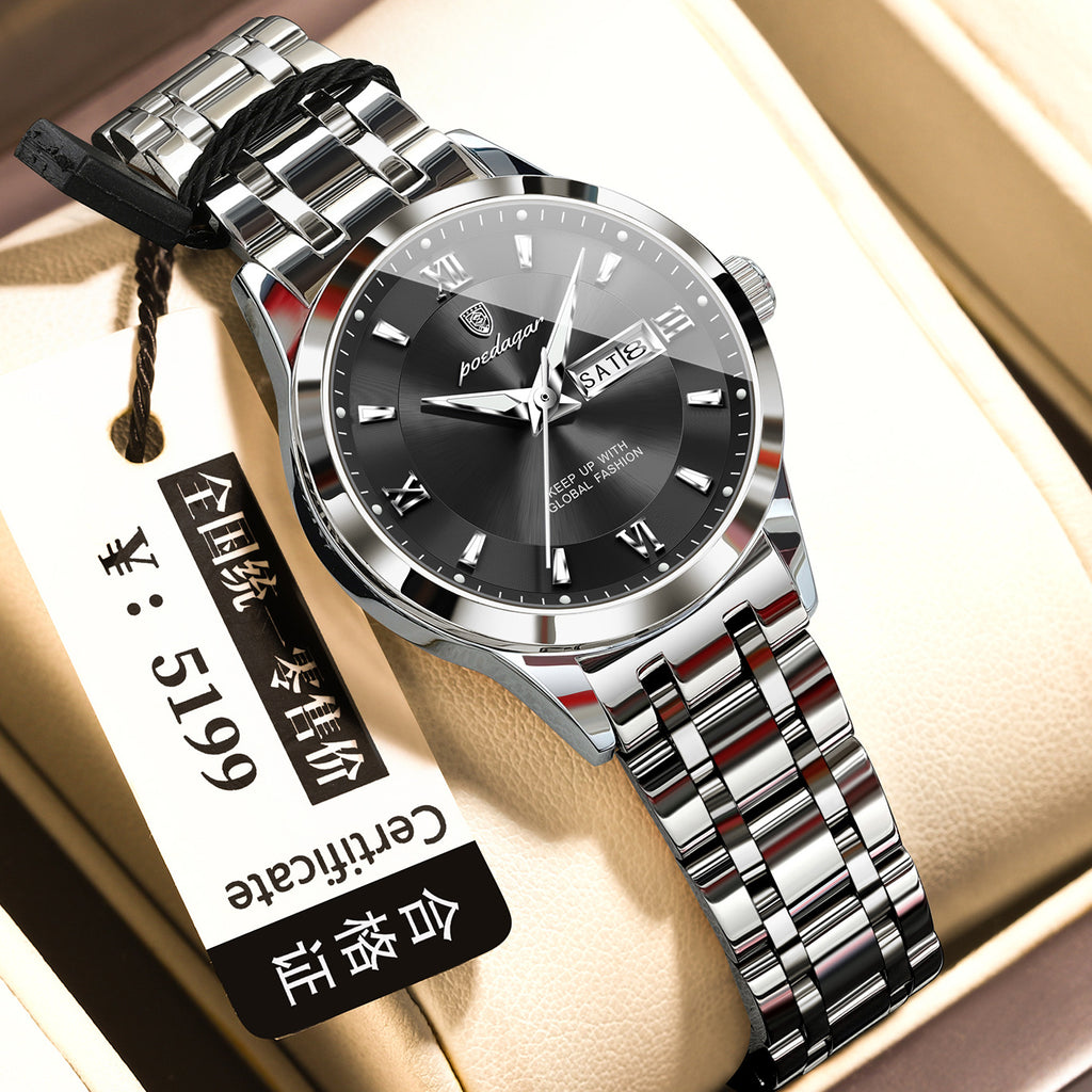 Wasserdichte Herren-Uhr mit Lichterzeugung – Bild 7 | LuxeStyle