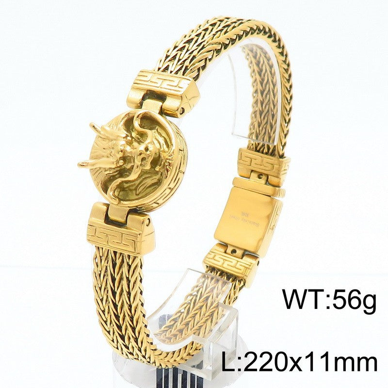Drachenkopf-Armband im Retro-Stil – Bild 4 | LuxeStyle