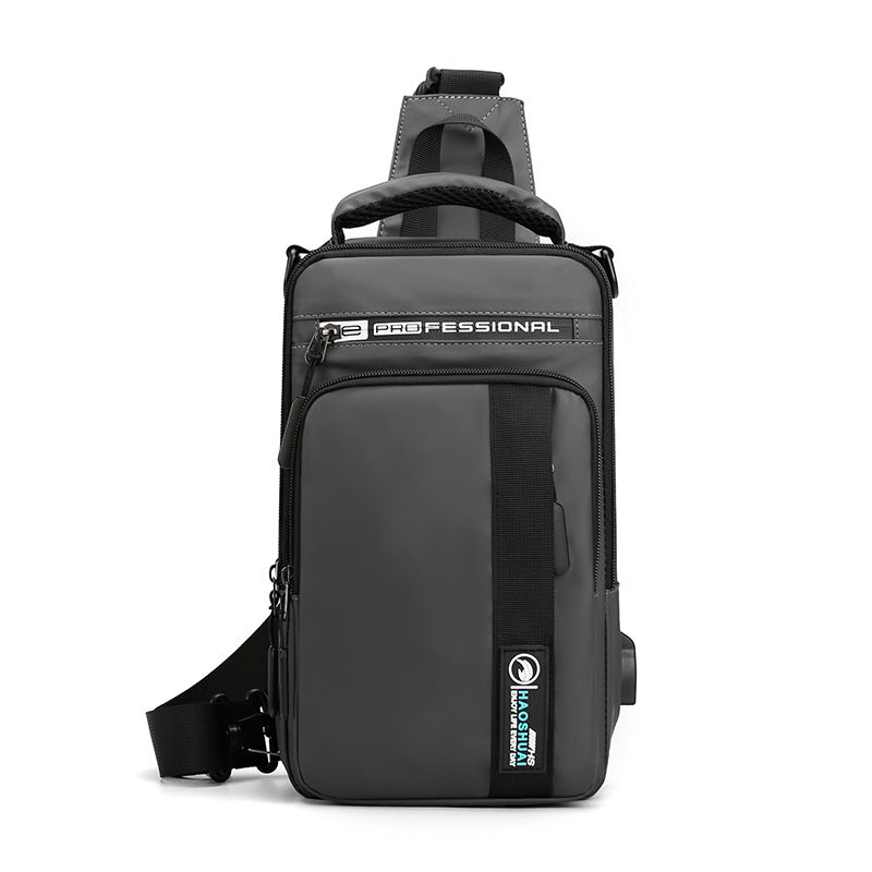 Nylon Brusttasche mit Reissverschluss, wasserdicht – Bild 6 | LuxeStyle