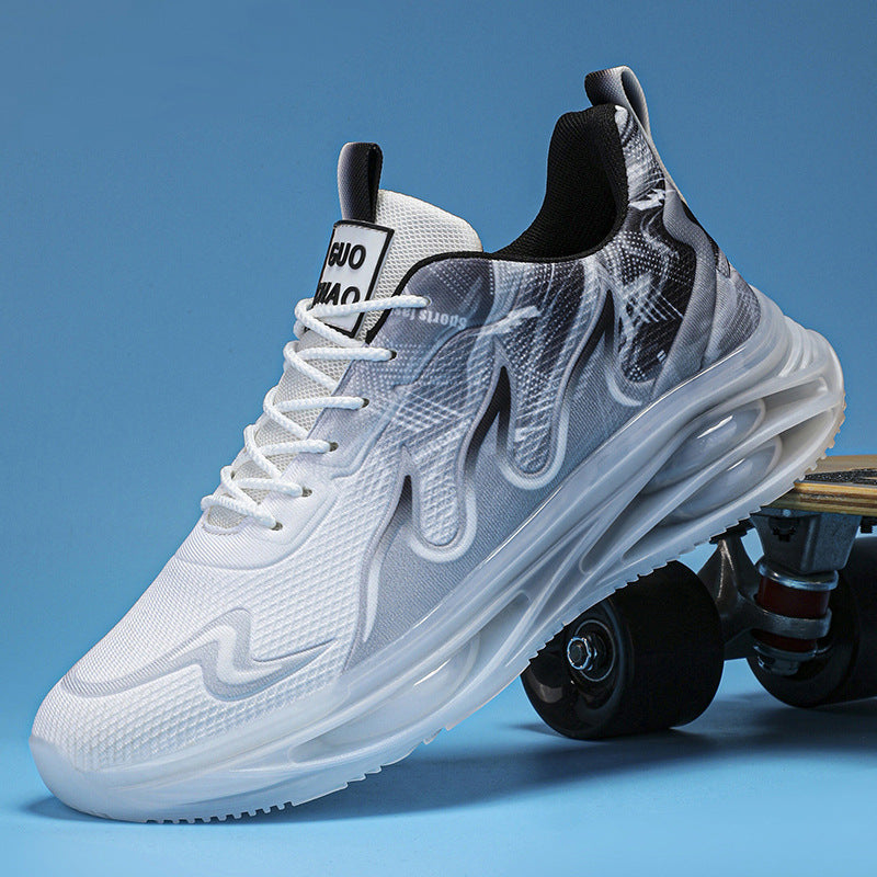 Sneaker mit mittlerer Plateausohle und Mesh-Obermaterial | LuxeStyle