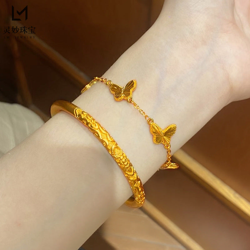 Handgefertigtes Armband mit Zuckerrohrblatt-Muster | LuxeStyle