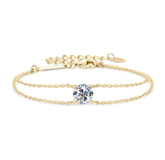 Vielseitiges Moissanit Armband aus 925er Silber – Bild 3 | LuxeStyle