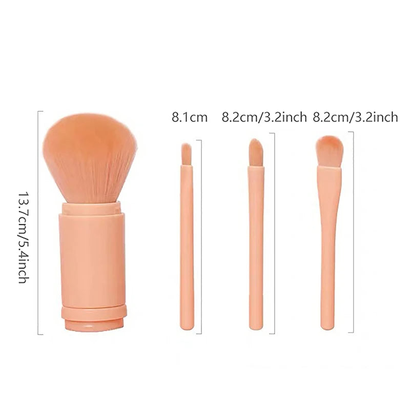 4-in-1 Reise-Make-up Pinselset