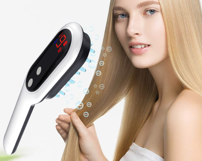Elektrische Kopfmassagebürste mit Lichttherapie – Bild 4 | LuxeStyle