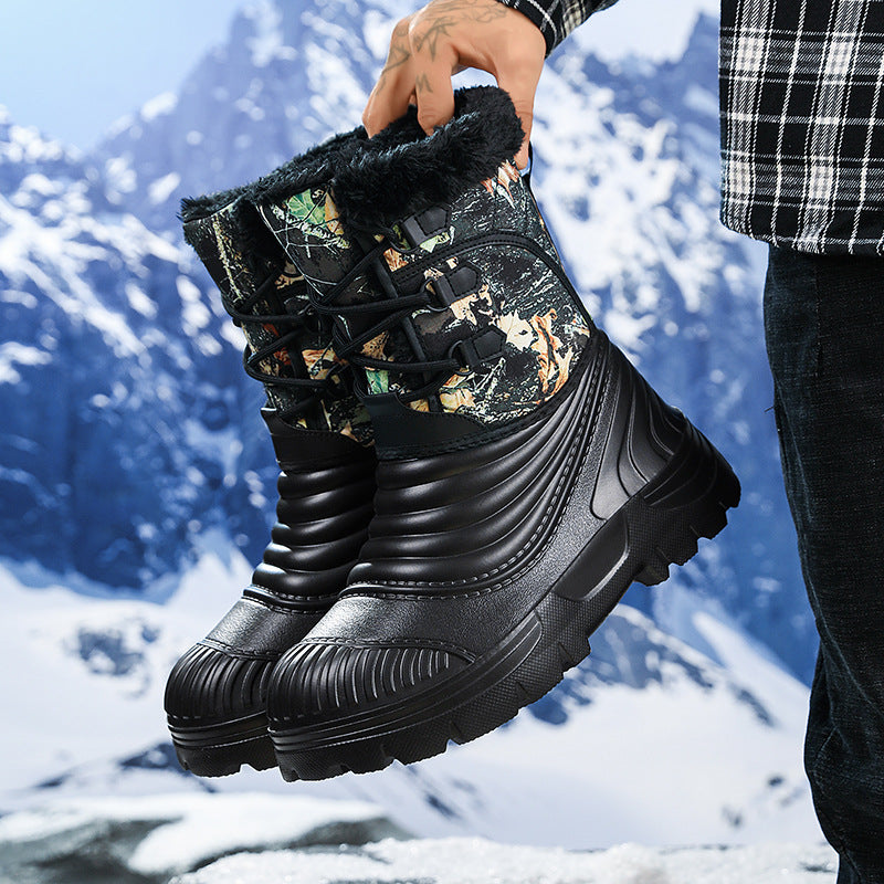Herren Plus-Size Snow Boots mit Fleecefutter